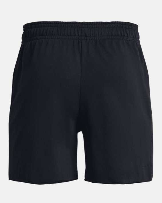 Men's UA Rival Terry 6" Shorts in Black image number 5